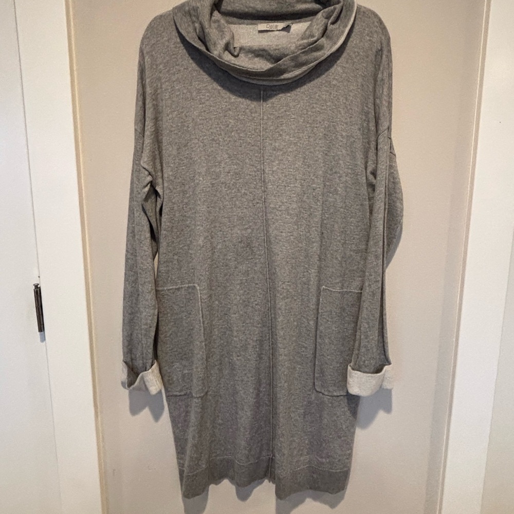 Dalia Heather Gray Cowl Neck Dress XL 149 Sale!